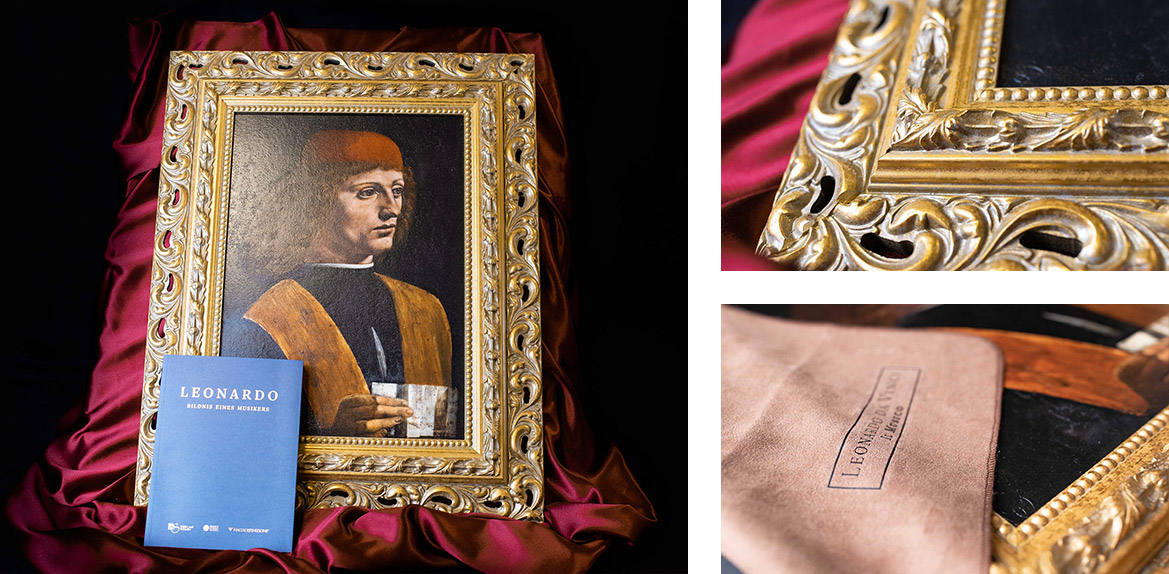 [Translate to Englisch:] Da vinci Bildniss eines Musikers Collage